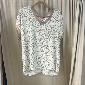 Mint Leopard Print Top - Ivy Jane